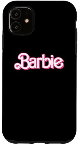 Barbie - Logo rétro Rose et Blanc Coque pour iPhone 11