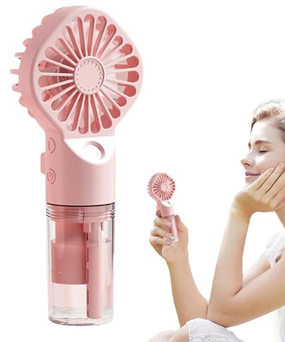 Personal Spray Fan - Handheld Misting Cooler Fan - Handheld Electric Fan, Personal Mister Fan for Traveling, Beach, Camping, Hiking