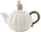 Widdop and Co. - Country Living Théière hérisson en céramique émaillée blanche Décoration d'intérieur Cadeau pour thé, café, cuisine et dîners + Amateurs d'animaux et de la nature - H 16 x l 21,5 x P