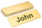 PATIKIL 3x1 Stainless Steel Laser Engraved Mount Metal Name Plate, 10 Pack Self Adhesive Sign Personalized Custom Blank Plate for DIY Laser Printing, Notched Corner Gold