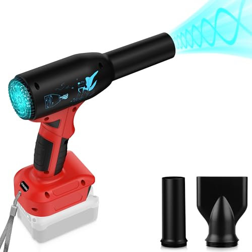 Compressed Air Duster Fit for Milwaukee 18V M18 Battery,High Power 400G Wind Speed,Rechargeable Cordless Air Blower for Keyboard, PC, Electric Devices Cleaning, Turbo Jet Dry Replace Canned