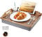 DRELIFAM Plateau Repas lit avec Coussin de Service Bois Petit Dejeuner
