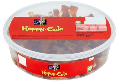 Bulk Retro Sweets for Haribo Lovers – Pick & Mix Party Tubs – Fruity, Fizzy, and Classic Candy for Birthdays, Events, Buffets, and Gifts (Cola Bottles Tub 492G)