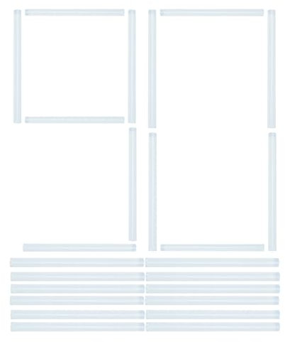 Mini barras de pegamento termoadhesivo, transparentes, 90 unidades, pegamento transparente para y sellar y decorar para la escuela, niños y adultos