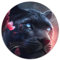 Puzzle mit 1000 Teilen für Erwachsene, Der Pinke Schwarze Panther, runde Puzzles mit 1000 Teilen für Erwachsene, ideales DIY-Dekor und Denksportgeschenk (Größe 67,5 x 67,5 cm)