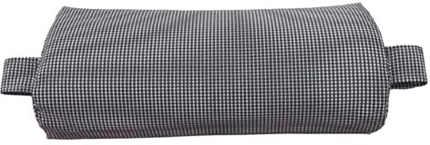 perfk Kopfkissen für die Chaiselongue auf der Terrasse, atmungsaktiv, mit elastischem Band, weich, zu installieren, Kopfstützenkissen für die Liege, Weiß Grau Plaid