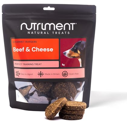 Natural Treats Gourmet Beef & Cheese Burgers (1kg) Grain Free Low Fat Treat
