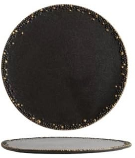 BNUTFRDD Plateau de Collations Assiette à dîner Occidentale Assiette spéciale Assiette à Vaisselle Assiette Plate en céramique Assiette pendulaire Circulaire for la Maison Assiettes(E)