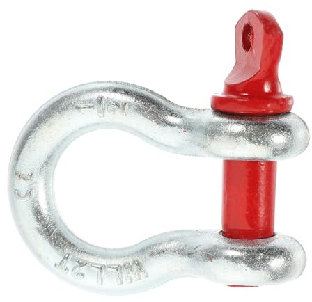 PLAFOPE Manille Galvanisée 2 Tonnes Manille Levage Robuste Acier Haute Résistance Outil de Levage avec Goupille à Vis pour Usage Polyvalent et Sécurité Renforcée