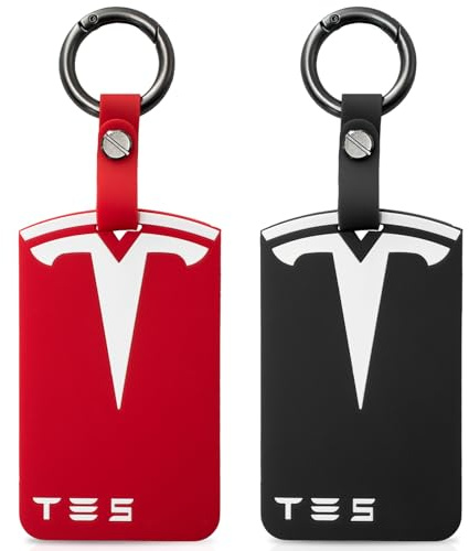 RYHX Porte-cartes pour Tesla Model S/3/X/Y - En silicone - Accessoire Tesla