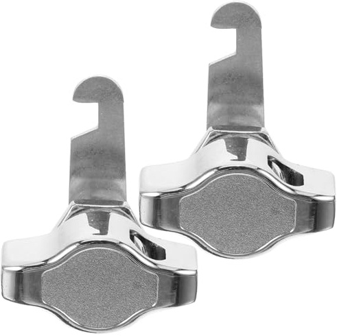 Cerradura para Cajón sin Llave de Aleación de Zinc, 2 Piezas, 16 Mm | Plata, Uso en Armarios Metálicos y Gabinete, Accesorio Incluido para Montaje Sencillo