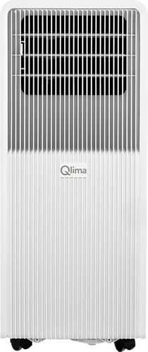 Qlima Aria condizionata mobile P 335 Smart – 3,5 kW – 12000 BTU – Per ambienti fino a 107 m³ – Raffreddamento e deumidificazione fino a 24 L/giorno – Classe energetica A – con Wi-Fi, telecomando e