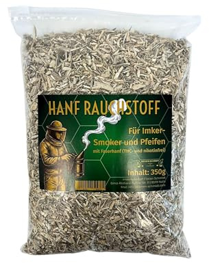 Smoker Rauchstoff nikotinfrei aus Hanf im 350g Beutel mit praktischem Gleitverschluss