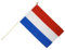 Flaggenfritze Stockflagge Niederlande - 30 x 45 cm