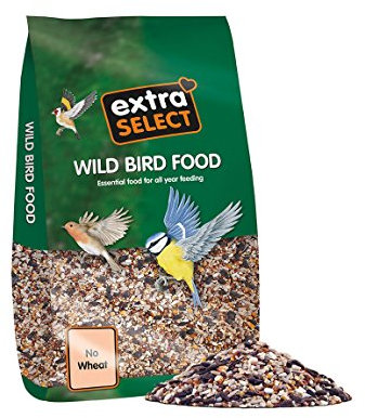 Extra Select No Wheat Wild Bird Food: Wheat Free Bird Seed for All Seasons, mixed Bird Feed - 12.75kg