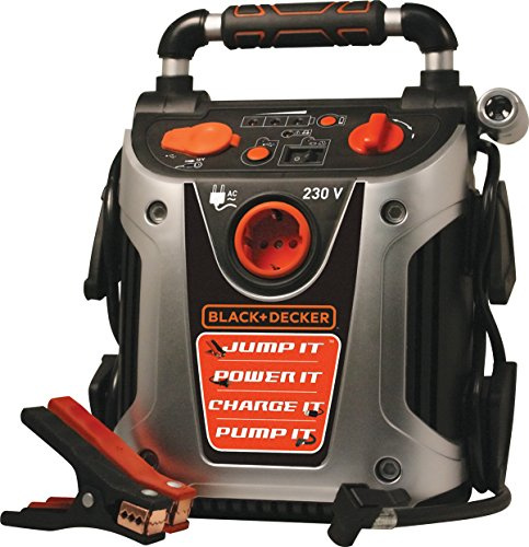 Black + Decker VG11 Starthilfe, 500 A, 200W KFZ mit 8.27 bar Kompressor
