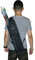 Huntingdoor Rückenköcher mit Verstellbarem Schultergurt und aufgesetzter Tasche Pfeilköcher Pfeilhalter 54X17cm für 50 Pfeile Bogenschießen Köcher Schwarz/Camo (Schwarz)