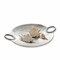 Loberon Tablett Lacarre, Aluminium, H/B/T ca. 5/37 / 31 cm, antiksilber
