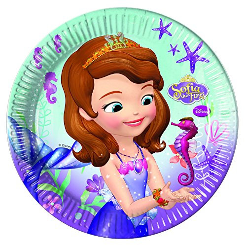 Generique - 8 Princess Sofia cardboard plates 9