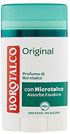 BOROTALCO 6 x Lufterfrischer Deodorant Stick Original Fresh 40 ml | Alkoholfrei, Mikrotalk-Technologie