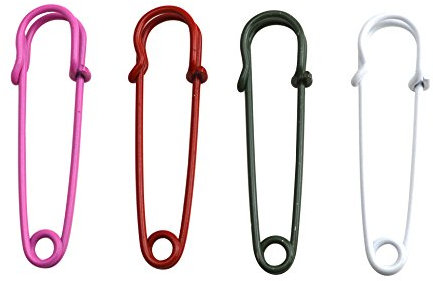 ruihai 63 mm Länge 4 Farben gemischt Farbe Sicherheit PIN Sicherheit Decke Pin Stück 3 Sets