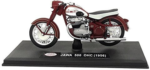 Abrex Modell Motorrad 1:18 Jawa 500 OH 1956 rot metall ca. 12 cm