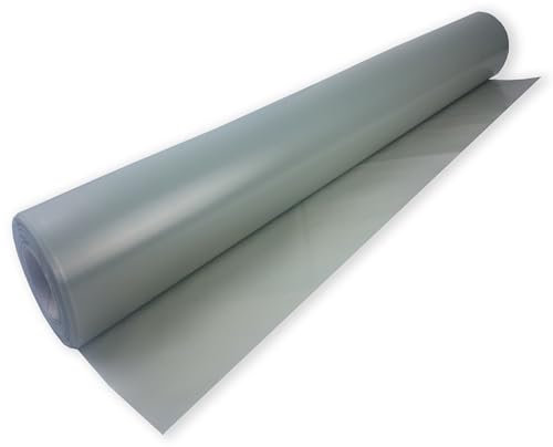 uficell Aqua-Stopp Baufolie, Estrichfolie, PE-Folie, Dampfsperre 0,2 mm Stark unter Laminat-/Parkettböden bei erhöhter Restfeuchte bzw. Einsatz einer Warmwasser Fußbodenheizung (100 m² (25m x 4m))