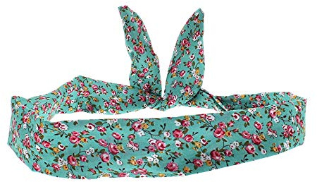 Zac's Alter Ego Floral Print Vintage Style Wire Headband