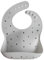 mushie silikon bib für Kinder | Lätzchen mit Auffangschale | BPA frei wasserdicht | Abwaschbar Lätzchen mit verstellae Passform | Sichere & Hochwertige für Kleinkinder & Baby | White Letters