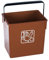 HELGUEFER -Cubo Basura Reciclar Marron -organico- 28x20,5x27 cm.C/Asa 12l.