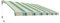 SmartSun Tenda da sole per esterni, manuale 3 x 2 – 4 x 2,5 cm, in acrilico, 4 x 2,5 m, beige verde)