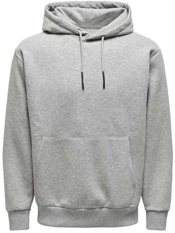 Only & Sons Onsceres Life Hoodie Sweat Noos Felpa con Cappuccio, Uomo, Grigio-2, XS
