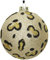 Kersten Christbaumschmuck Leoprint Glas Champagner 10cm