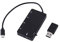 A sixx Adattatore di estensione Tastiera Micro USB Hub Adattatore OTG, Cavo di Ricarica USB Micro USB OTG Ricarica HUB, PC per Smartphone Computer Tablet