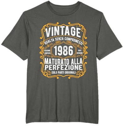 Vintage 1986 regalo divertente 35 anni compleanno Maglietta Maglietta