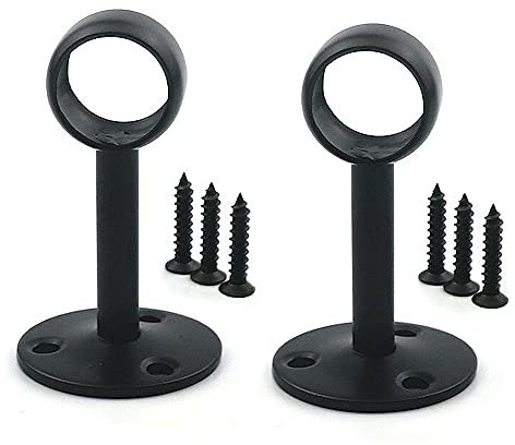 KAFENDA El diámetro de 25 mm Cortina de Ducha Marco de Varilla de Armario Brida de tubería, zócalo, Soporte de Montaje de Techo, Soporte de instalación de tubería