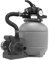 XtremepowerUS - Pompe filtrante à sable pour piscine de 30,5 cm, 2400 GPH, pompe à 6 voies, 10 000 gal, avec filtre média