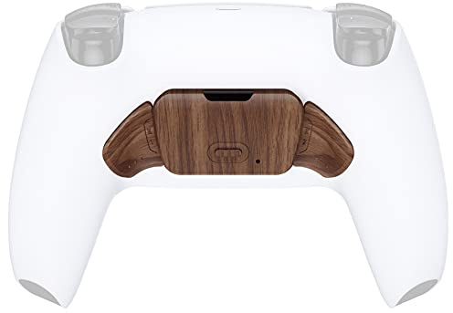 eXtremeRate Palette pour ps5 Manette Rise Remap Kit | Bouton Arrière K1 K2-Grain de Bois,Pas Un Remap Kit Complet