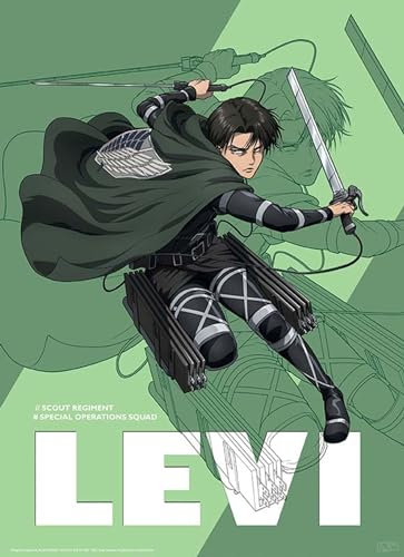 ABYSTYLE Poster Attack On Titan Season 4 Levi 38x52cm