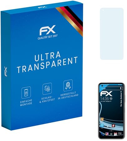 atFoliX Film Protection d'écran compatible avec Asus Zenfone 9 Protecteur d'écran, ultra-clair FX Écran protecteur (3X)