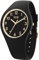 Ice-Watch - ICE cosmos Black crystal numbers - Schwarze Damenuhr mit Silikonarmband - 021049 (Small)