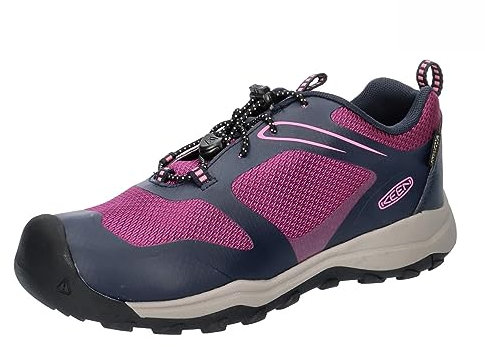 KEEN Unisex Kinder Wanduro Low Waterproof Hiking Shoe, Sky Captain Charisma, 35 EU
