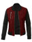 YILEEGOO Damen-Jacke, leger, langärmelig, mit Reißverschluss, Mäntel, Sport, Fahrrad, Mantel, Outdoor, Spring Bke Jacke, Mäntel, weinrot, 50