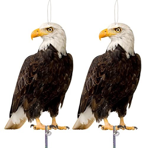 Taubenabwehr, Vogelschreck Vogelabwehr, Taubenschreck Für Balkon, Plastik Eule Habicht, Karton Pappe mit Reflective Tape, Vogelscheuche, Raben Patzenabwehr 2 Stück