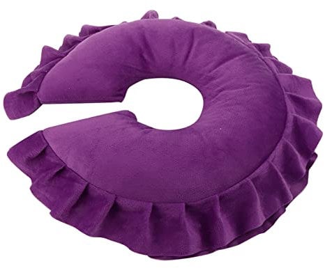 Face Massage Pillow,Massage Face Cradle Cushion, Face SPA Massage Cushion, U Shape Detachable Face Pillow for SPA Salon (U-Shaped Pillow-Purple)