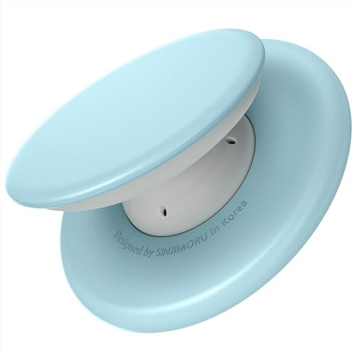 Sinjimoru Einhand-Magnet-Handygriff, Silikon-Halterung mit Ständer für Magsafe, kompatibel mit iPhone 15 14 13 12 Serie. M-Tap Tok Blau