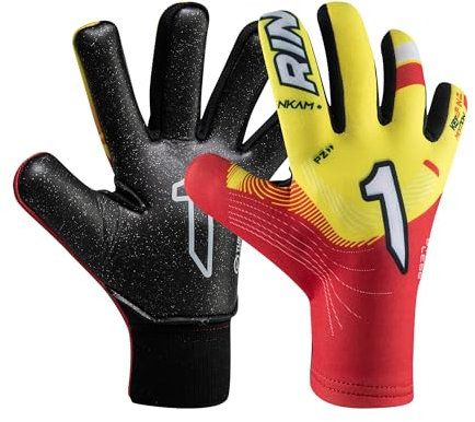 Rinat Guantes de Portero de Fútbol NKAM AS Adulto Junior Rojo Unisex Talla 7