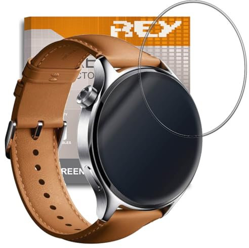 REY 6X Protector de Pantalla para XIAOMI Watch S1, (Pack 6)