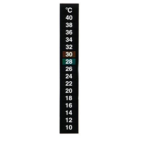 PASHFSA Aquarium Thermometer Flüssigkeit Verfärbung Temperatur Tester Aufkleber Digital Display Klebestreifen Tragbare
