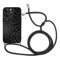 Coalbooliy Handyband für iPhone 14 Pro Hülle mit Band, Aesthetic Leopard Muster Verstellbarer Halskette Handyhülle Kordel Umhängen Silikon TPU Case Stoßfest Kamera Schutzhülle Kette Cover, 03